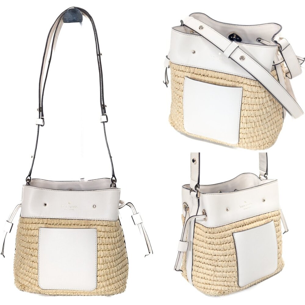 KATE SPADE Wicker Straw Bucket Bag - Picture 7 of 16